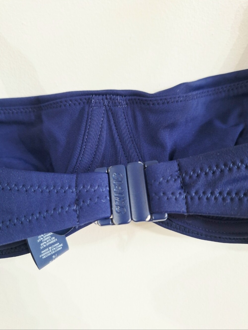 SKIMS Sculpting Swim Ruched Bikini Set Midnight Navy Top S Bottom M - Picture 5 of 10